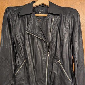 Blu Pepper Black Jacket, size L, 60% Polyurethene/40% Rayon; 100% Polyester